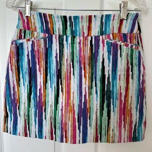 Attyre Colorful Striped Mini Skirt